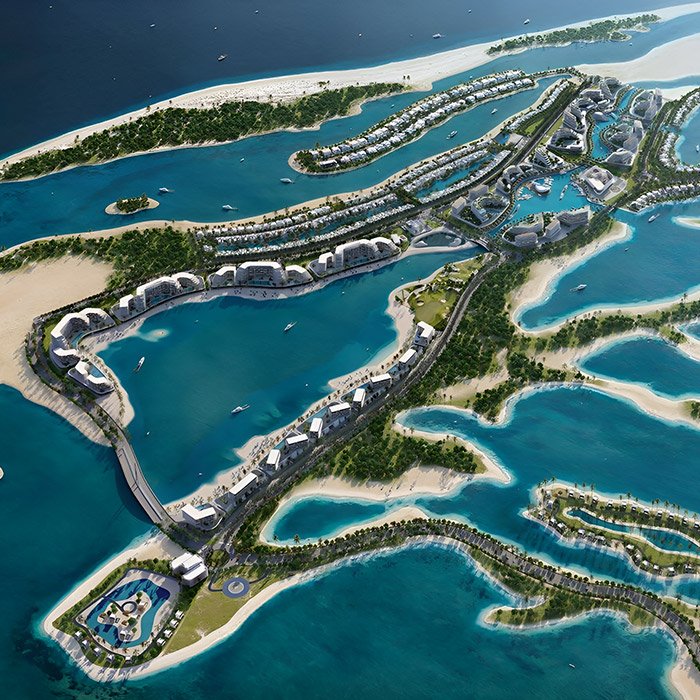 Sobha Siniya Island Villas, Apartments and Mansions Location